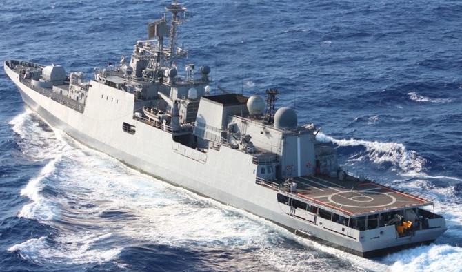 Les forces navales égyptiennes et indiennes ont effectué un exercice naval en Méditerranée. (@EgyArmySpox) 