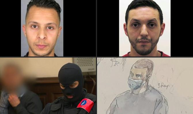 Images d'archive des accusés qui sont renvoyés devant la cour d'assises spéciale de Paris pour être jugés pour les attentats du 13 novembre 2015 (Photo, AFP)