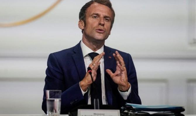 Le président français Emmanuel Macron assiste à la réunion en visioconférence One Planet Summit à l'Elysée à Paris, le 4 octobre 2021 (Photo, AFP)