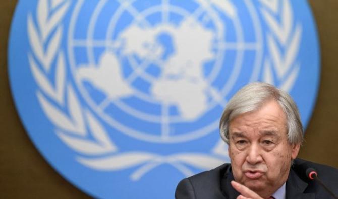 Le secrétaire général de l'ONU Antonio Guterres à Genève, le 13 septembre 2021 (Photo, AFP)