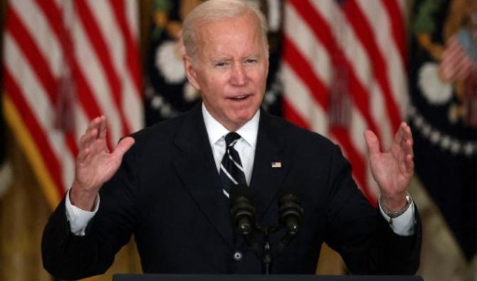 Le président américain Joe Biden prononce une allocution sur son projet de loi sur les dépenses sociales «Build Back Better», le 28 octobre 2021 à Washington, DC (Photo, AFP)