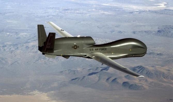 Ci-dessus, un avion de surveillance et de reconnaissance sans pilote RQ-4 Global Hawk. (US Air Force via AFP) 