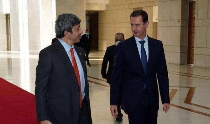 Le ministre des Affaires étrangères des Émirats arabes unis s’est entretenu mardi avec le président Bachar al-Assad, selon les médias officiels syriens. (Sana) 