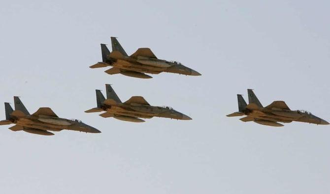 Photo d'archives montrant des avions de chasse saoudiens. (Photo, AP) 