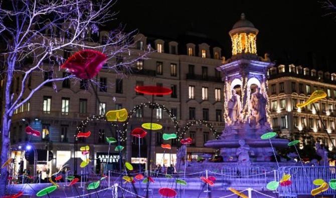 La Fête des Lumières de Lyon, évènement populaire qui devrait attirer dès mercredi plus d'un million de spectateurs. (Photo, AFP)La Fête des Lumières de Lyon, évènement populaire qui devrait attirer dès mercredi plus d'un million de spectateurs. (Photo, AFP)