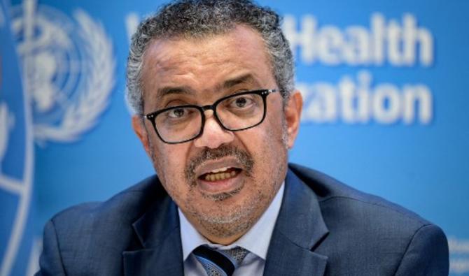 Le directeur général de l'Organisation mondiale de la santé (OMS), Tedros Adhanom Ghebreyesus, donne une conférence de presse au siège de l'OMS à Genève, le 20 décembre 2021. (Photo, AFP)