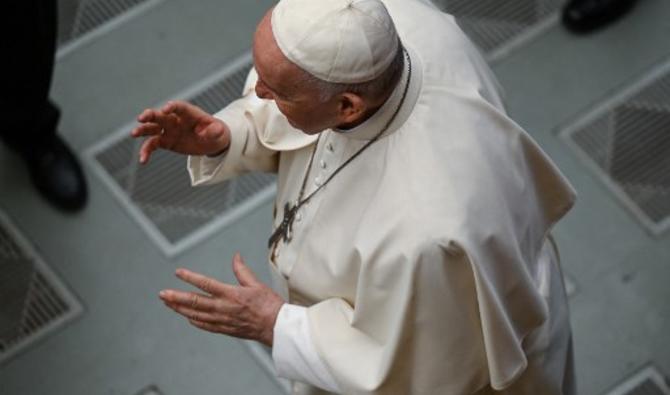Le pape François, le 12 janvier 2022 dans la salle Paul-VI au Vatican. (Photo, AFP)