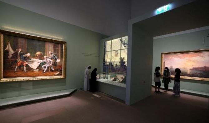 L'exposition « Versailles et le monde » au Louvre Abu Dhabi, le 24 janvier 2022. (Photo, AFP)