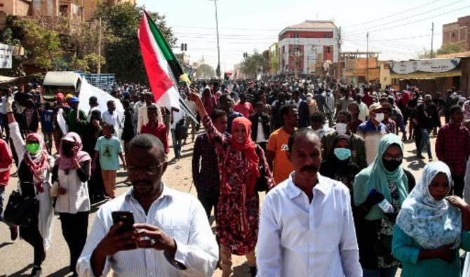Des manifestants soudanais participent à un rassemblement pour protester contre le coup d'État militaire de l'année dernière, dans la capitale Khartoum, le 30 janvier 2022. (Photo, AFP)