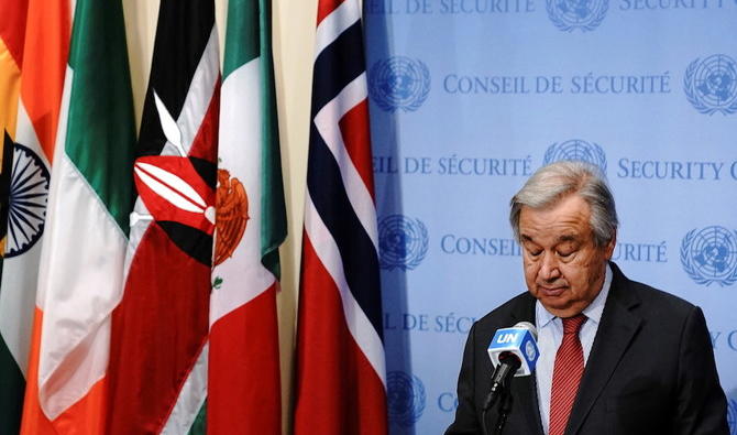 Guterres reiterates his call for Putin to end the war against Ukraine