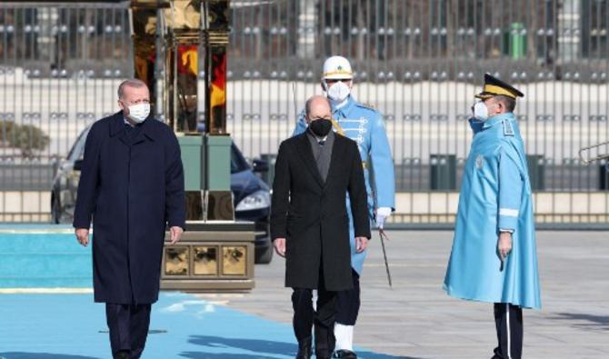 Le chancelier allemand Olaf Scholz est arrivé lundi à Ankara pour rencontrer le président turc Recep Tayyip Erdogan. (Photo, AFP)