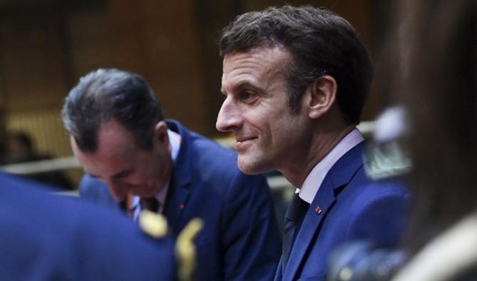 Le président français Emmanuel Macron assiste au deuxième jour d'un sommet de l'Union européenne (UE) au siège de l'UE, à Bruxelles, le 25 mars 2022. (Photo, AFP)