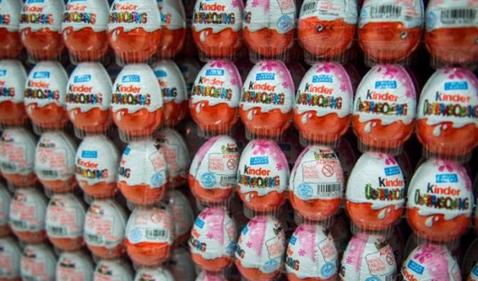 Certains lots Kinder du fabricant italien Ferrero produits en Belgique ont été rappelés en raison d’une suspicion d’infection à la salmonelle. (Photo, AFP)