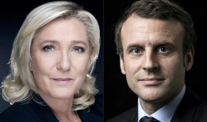 Macron, en tête, et Le Pen, qualifiés pour le second tour de la présidentielle. (Photo, AFP)
