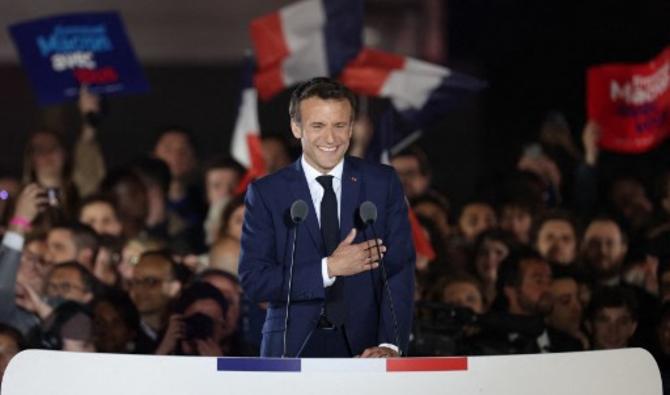 Emmanuel Macron a été réélu président de la République française avec 58,2 %des voix. (Photo, AFP)