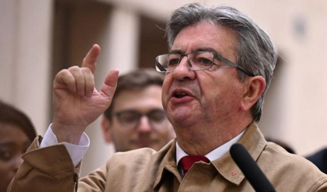 Le leader du mouvement de gauche français La France Insoumise (LFI), Jean-Luc Melenchon, à Marseille, sud-est de la France, le 12 mai 2022. (Photo, AFP)