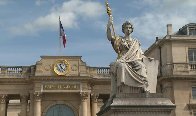 L'Assemblée nationale, à Paris, à un mois des élections législatives prévues les 12 et 19 juin. (Photo, AFP)