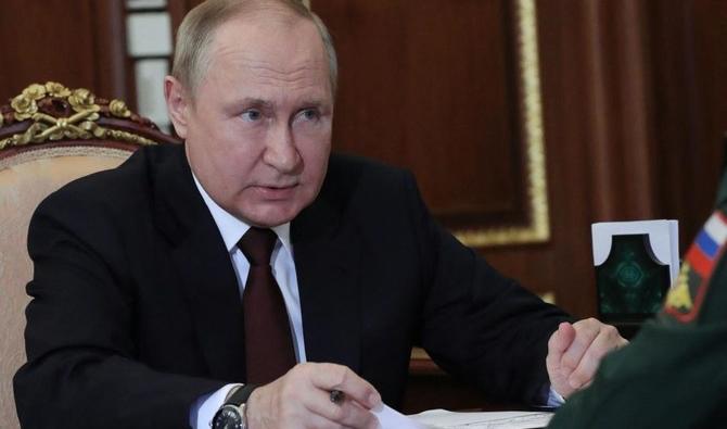 Le président russe Vladimir Poutine a ordonné mardi aux troupes de poursuivre l'offensive de Moscou en Ukraine. (Spoutnik/AFP)