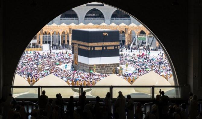 Une vue de la Kaaba à la Grande Mosquée de La Mecque. (@ReasahAlharmain)