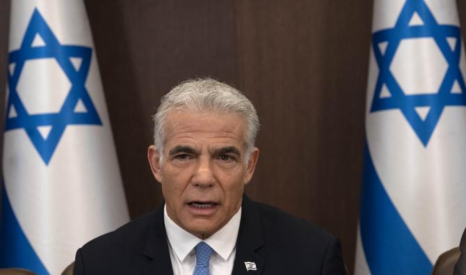 Le Premier ministre israélien Yaïr Lapid s'exprime lors de la réunion hebdomadaire du cabinet à Jérusalem, le 14 août 2022. (Photo, AFP)