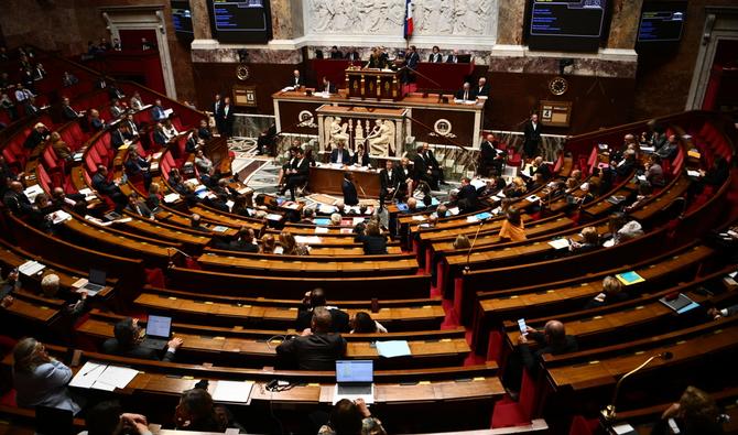 Une séance de questions à l'Assemblée nationale à Paris, le 4 octobre 2022. (Photo, AFP)