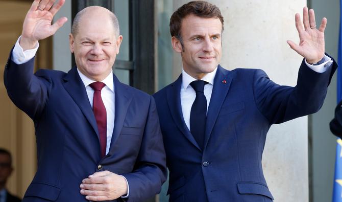 Le président français Emmanuel Macron et le chancelier allemand Olaf Scholz à l'Elysée à Paris, le 26 octobre 2022. (Photo, AFP)