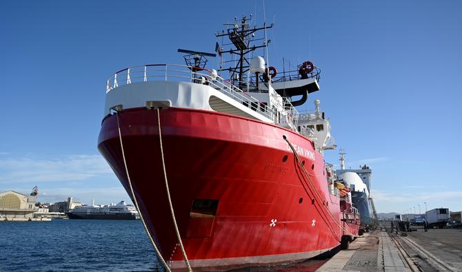 L’Ocean Viking, le navire humanitaire de SOS Méditerranée, a secouru 73 migrants lors de deux sauvetages distincts samedi et dimanche. (Photo, AFP)