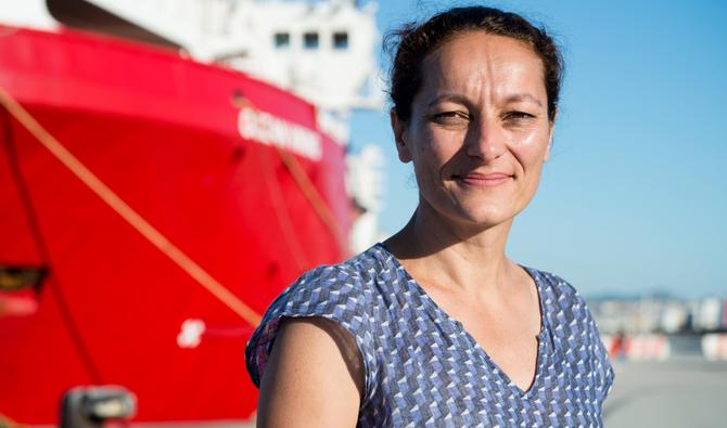 La directrice et cofondatrice de l'ONG européenne SOS Méditerranée Sophie Beau. (Photo, AFP)