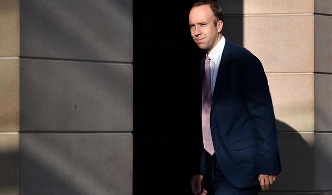 Le député conservateur Matt Hancock arrive à Portcullis House à Westminster, le 16 novembre 2021. (Photo, Archives, AFP)