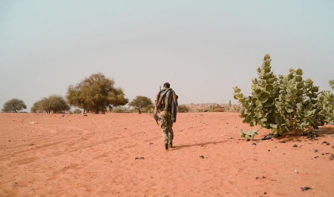 Un soldat de l'armée britannique de la mission multidimensionnelle intégrée des Nations Unies pour la stabilisation au Mali (Minusma), au Mali. (fICHIER, afp)