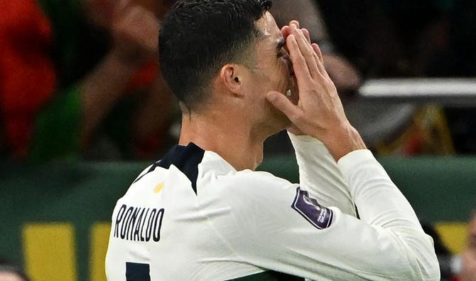 Cristiano Ronaldo a quitté le stade effondré et secoué de sanglots. (Photo, AFP)