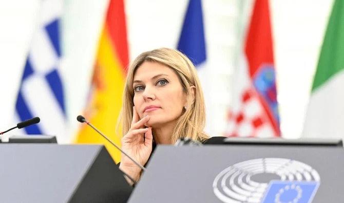 La vice-présidente du Parlement européen, la socialiste grecque Eva Kaili, au Parlement européen à Strasbourg, en France, le 22 novembre 2022. (Reuters)