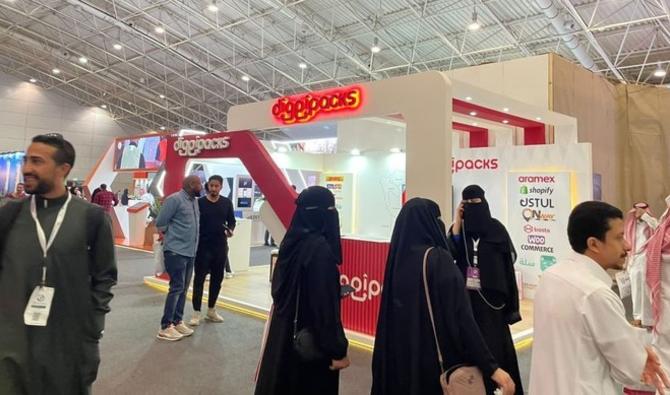 Des représentants d'entreprises lors de la Saudi International Exhibition for Digital Marketing and E-Commerce. (Photo fournie),