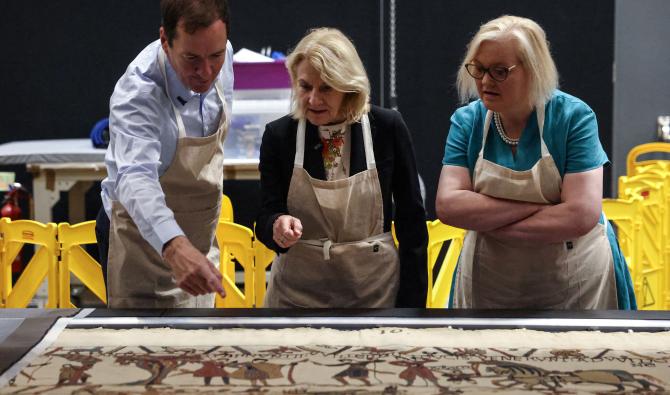 La tapisserie de Bayeux n'a subi "aucune altération visible" pendant son transfert à Londres 